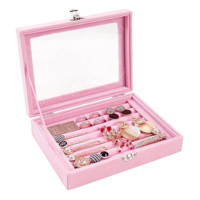 Jewellery Accessories Organizer Box- Pink - Kyndle