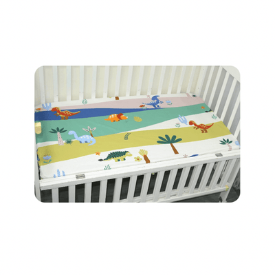 Baby Cot Fitted Bedsheet- Dinosaur world - Kyndle