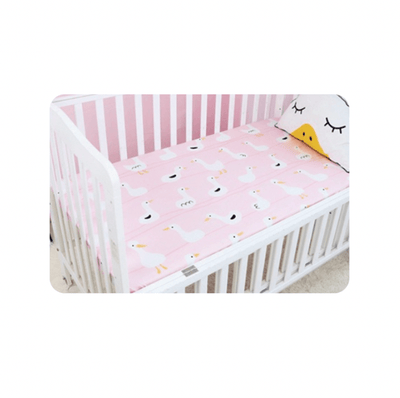 Baby Cot Fitted Bedsheet- Ducky World - Kyndle