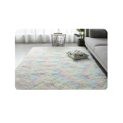 Bastien Faux Fur Rug Carpet- Multicolour Speckle - Kyndle