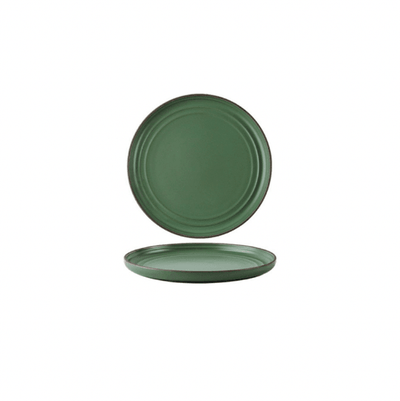 Brøja Contemporary Dinnerware | Ceramic Platter 20cm- Olive - Kyndle