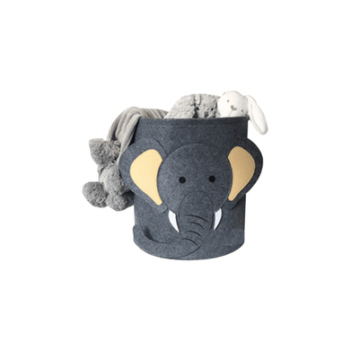 Cartoon Kids Toys Storage Bin Organizer- Elephant - Kyndle