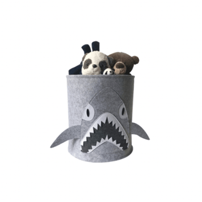 Cartoon Kids Toys Storage Bin Organizer- Shark - Kyndle