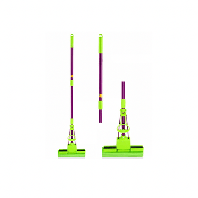 Durable and Strong V3 Sponge Mop 28 cm- Green/Purple - Kyndle