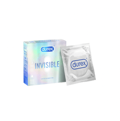 Durex Condom- Invisible Extra Sensitive 3s - Kyndle