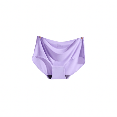 M-XXL 810 Ice Silk Seamless Women Ladies Panties- Lilac - Kyndle