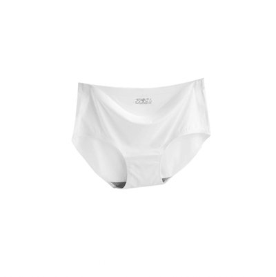 M-XXL 810 Ice Silk Seamless Women Ladies Panties- White - Kyndle