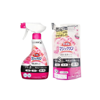 Magiclean Daily Care Toilet Foam Spray Trigger 380ml + Refill 330ml - Rose - Kyndle