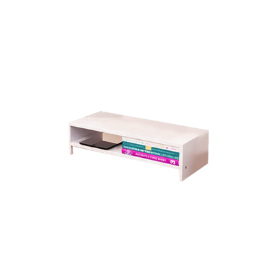 Monitor Stand with Storage Rack Double Tier- Porcelain White - Kyndle