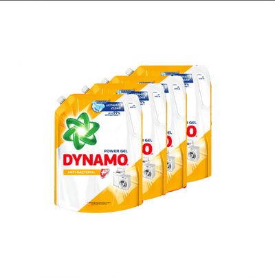 P&G Dynamo Detergent Gel Refill Carton - Anti Bacterial 2.4 kg x 4 - Kyndle