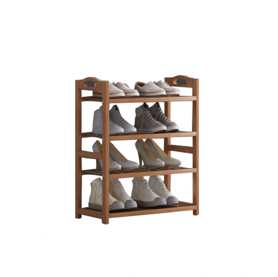 Bamboo Tiered Shoe Storage Shelf- 4 Tier - Kyndle