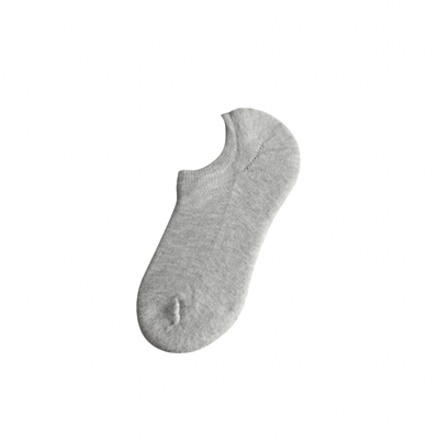 Short Cotton Socks- Light Grey - Kyndle