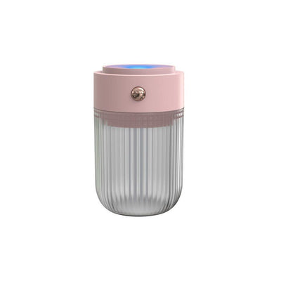 Mini Portable 7 LED Light Air Humidifier- Pink - Kyndle