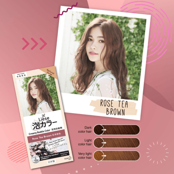 Liese Color Hair Dye - Rose Tea Brown 