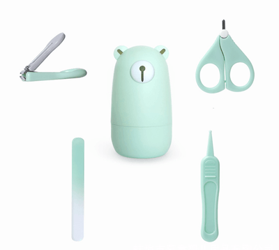 Portable Baby Nail Care Kit- Green Bear - Kyndle