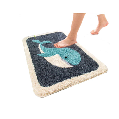 Anti-slip Floor Carpet - Fluffy Whale - Kyndle