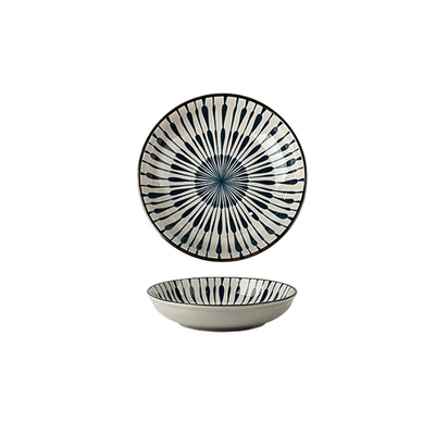 Anjō Ceramic Oriental Round Plate - 8 inch - Kyndle