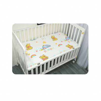 Baby Cot Fitted Bedsheet- Baby Pooh and Friend - Kyndle