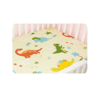 Baby Cot Fitted Bedsheet- Dino Playland - Kyndle