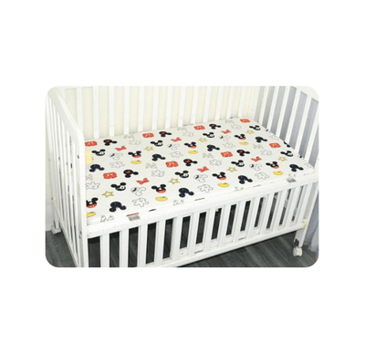 Baby Cot Fitted Bedsheet- Disney Mickey - Kyndle