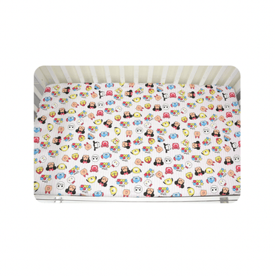 Baby Cot Fitted Bedsheet- Disney Tsum Tsum - Kyndle