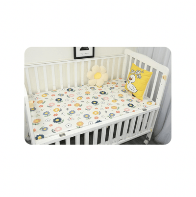 Baby Cot Fitted Bedsheet- Flower Dome - Kyndle
