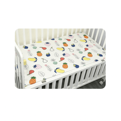 Baby Cot Fitted Bedsheet- Fruits Paradise - Kyndle