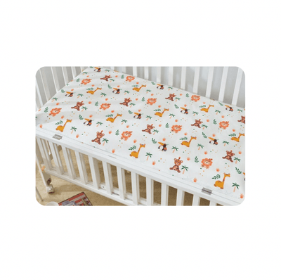 Baby Cot Fitted Bedsheet- Giraffe - Kyndle