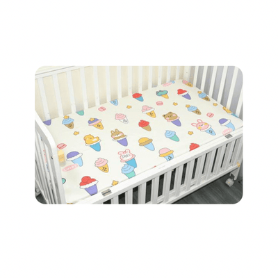 Baby Cot Fitted Bedsheet- Ice cream cones - Kyndle