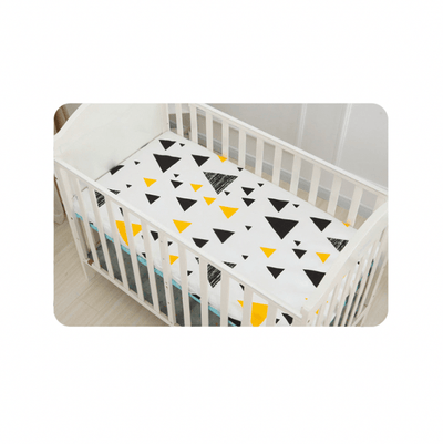 Baby Cot Fitted Bedsheet- Learning Triangles - Kyndle