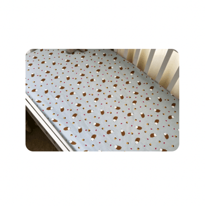 Baby Cot Fitted Bedsheet- Mr Porcupine - Kyndle