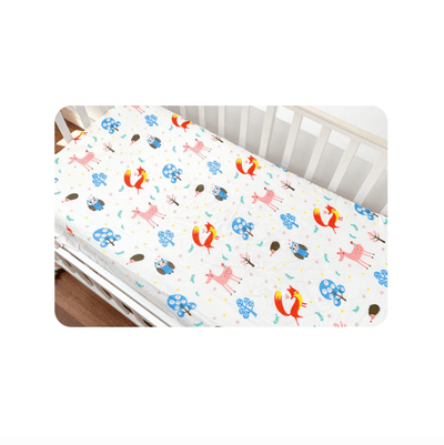 Baby Cot Fitted Bedsheet- Owl & Pine - Kyndle