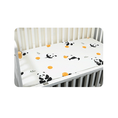 Baby Cot Fitted Bedsheet- Panda - Kyndle