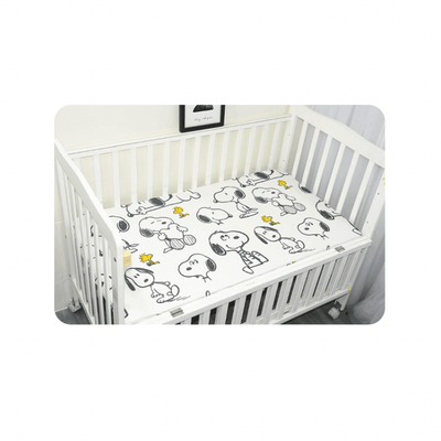 Baby Cot Fitted Bedsheet- Snoopy - Kyndle