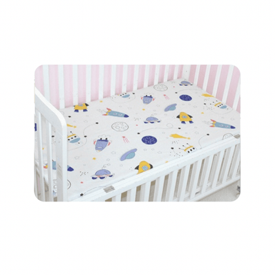 Baby Cot Fitted Bedsheet- Space World - Kyndle