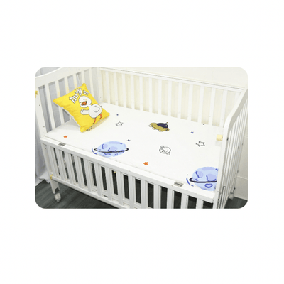 Baby Cot Fitted Bedsheet- Spacecraft - Kyndle