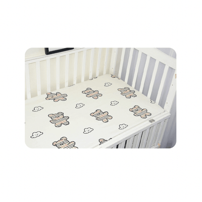 Baby Cot Fitted Bedsheet- Teddy Bears - Kyndle