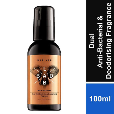 BAD LAB [WAR MACHINE] Dual Anti-Bacterial & Deodorant Fragrance With Fluidipure™ & Silver 100ml - Kyndle