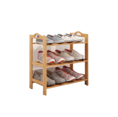 Bamboo Tiered Shoe Storage Shelf- 3 Tier - Kyndle