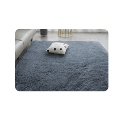 Bastien Faux Fur Rug Carpet- Slate Grey - Kyndle