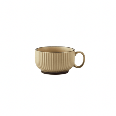 Brøja Contemporary Dinnerware | Ceramic Cup- Cream - Kyndle