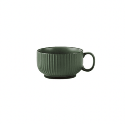 Brøja Contemporary Dinnerware | Ceramic Cup- Olive - Kyndle