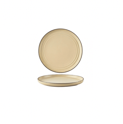Brøja Contemporary Dinnerware | Ceramic Platter 20cm- Cream - Kyndle