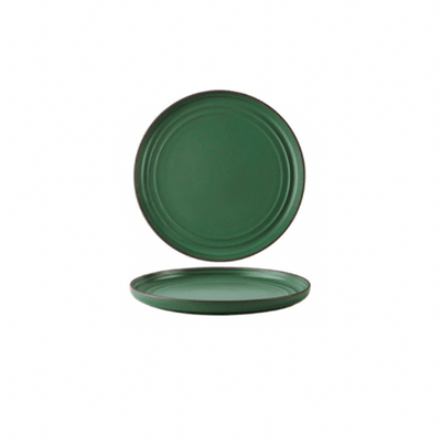 Brøja Contemporary Dinnerware | Ceramic Platter 25cm- Olive - Kyndle