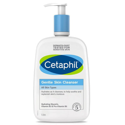 CETAPHIL Gentle Skin Cleanser 1L Hydrating Face & Body Wash for Sensitive, Dry Skin, Soap-Free - Kyndle