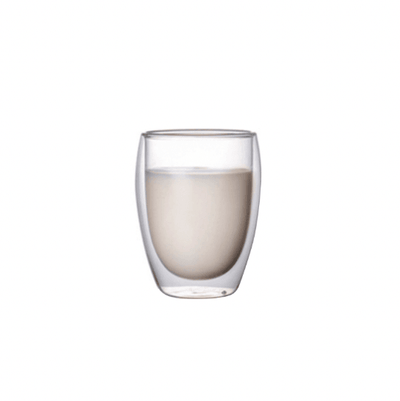 Double Wall Heat Resistant Clear Modern Glass Drinkware- 350ml - Kyndle