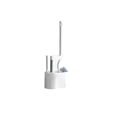 Ergonomic 270° Toilet Brush With Handle- White - Kyndle