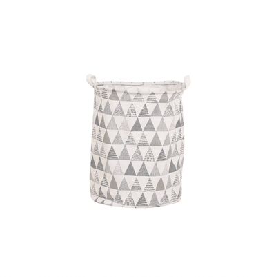 Foldable Laundry Bags- Grey Triangle - Kyndle
