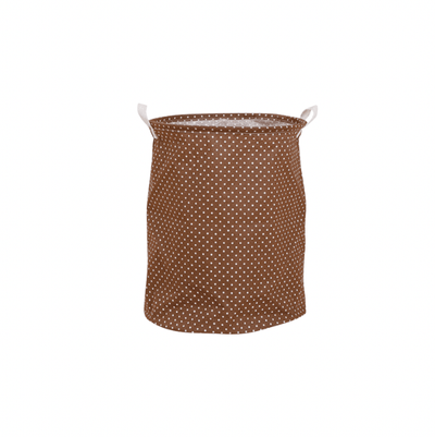 Foldable Laundry Bags- Polka Brown - Kyndle