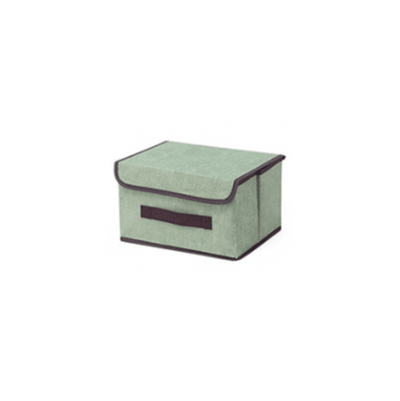 Foldable Stackable Fabric Storage Compartment Small Organizer Box - Kelly Green - Kyndle